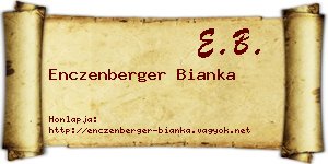 Enczenberger Bianka névjegykártya
